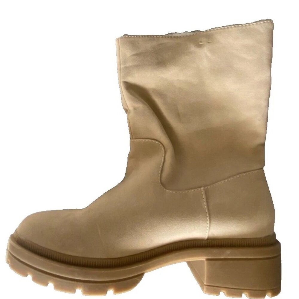 Rocket Dog Idea Women's Faux Fur Lining Boot, Chunky Heel, Natural Size 8.5 - Picture 2 of 7